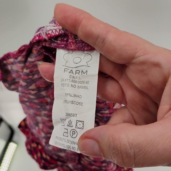 Farm Rio stellar farm banana Pants small colorful retro fun rainbow festive - Picture 2 of 10